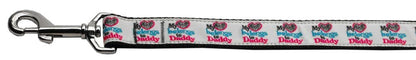 Pet Dog & Cat Nylon Collar or Leash, "My Heart Belongs To Daddy"