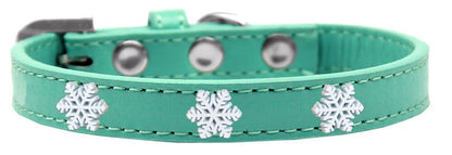 Dog, Puppy and Pet Widget Fashion Collar, "Snowflakes"