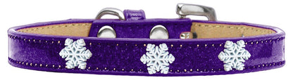 Dog, Puppy & Pet Widget Ice Cream Collar, "Snowflakes"