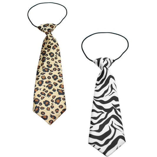 Big Dog Neck Ties, "Animal Prints" (Choose from: Leopard or Zebra Print)