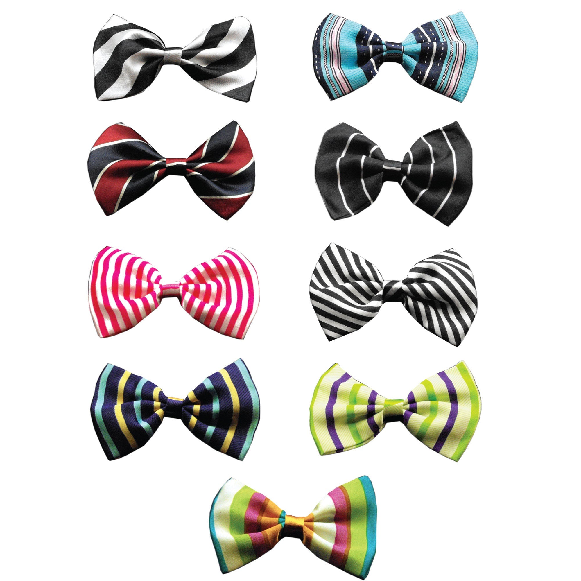 Pet, Dog and Cat Bow Ties, "Stripes Group" *Available in 9 different pattern options!*