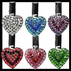 Dog, Puppy & Pet Clip On Grooming Accessory, "Heart Clip" (Available in 6 different colors!)