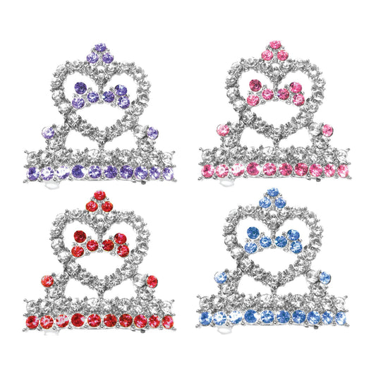 Dog, Puppy & Pet Clip On Grooming Accessory, "Tiara Barrette" (Available in 4 different colors!)