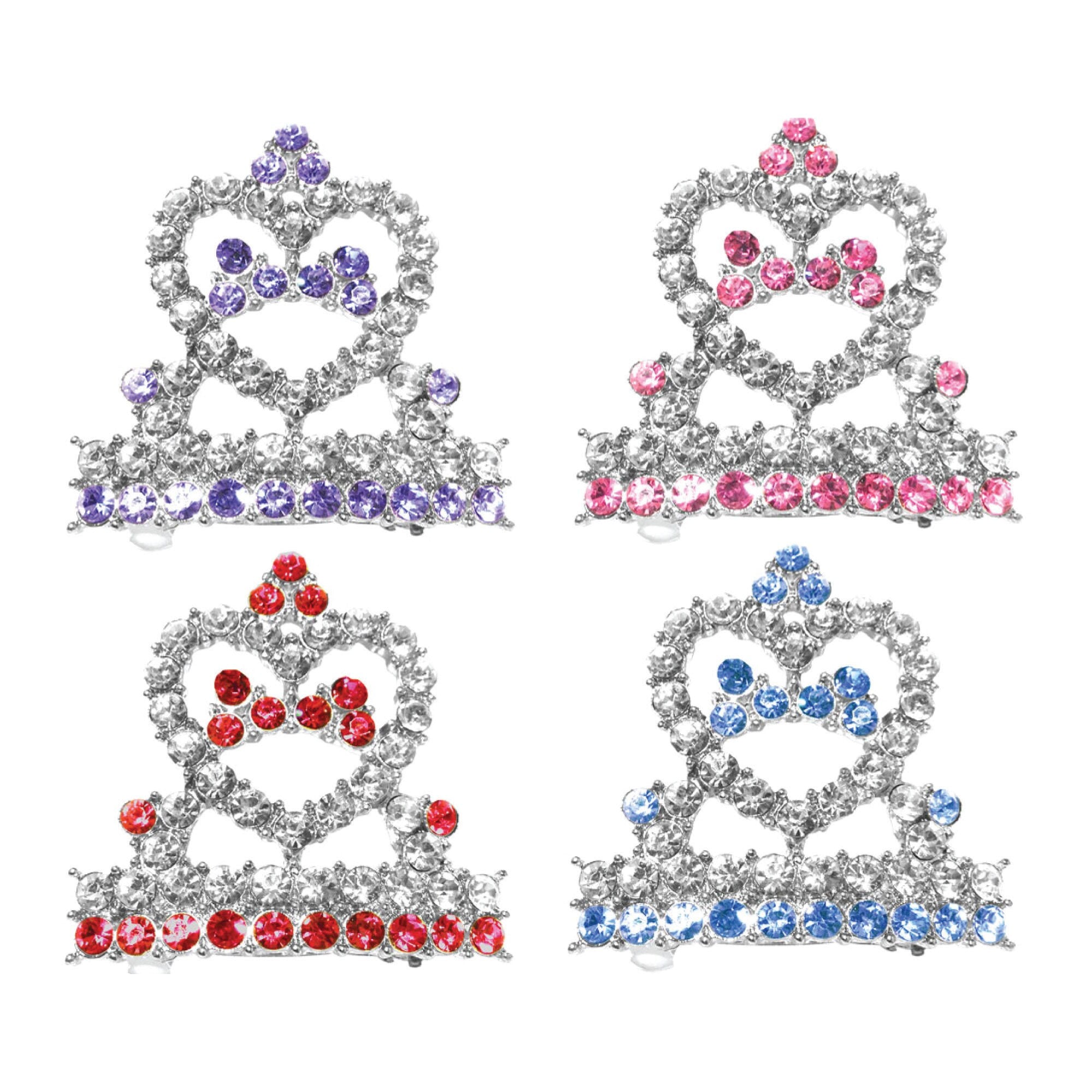 Dog, Puppy & Pet Clip On Grooming Accessory, "Tiara Barrette" (Available in 4 different colors!)