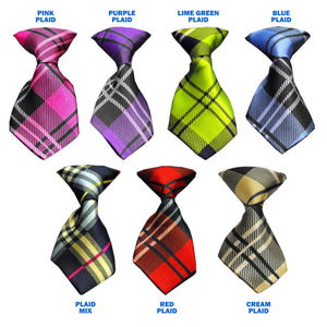 Pet, Dog & Cat Neck Ties, "Plaids" *Available in 7 different plaid options!*