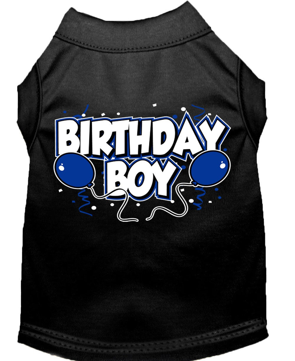Pet Dog & Cat Shirt Screen Printed, "Birthday Boy"