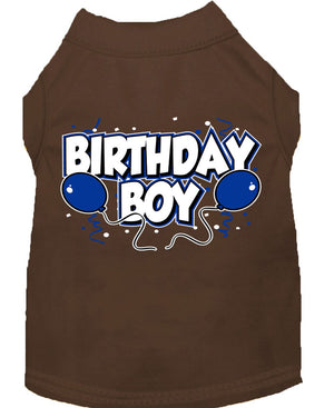 Pet Dog & Cat Shirt Screen Printed, "Birthday Boy"