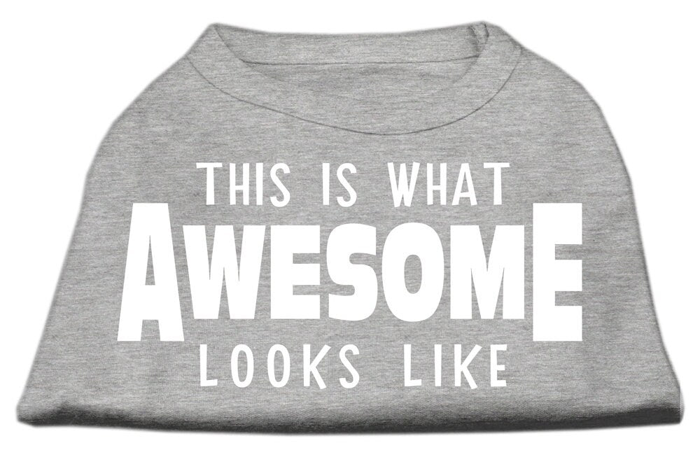 Pet Dog & Cat Shirt Screen Printed, "This Is What Awesome Looks Like"