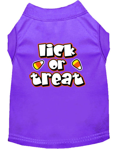 Halloween Pet Dog & Cat Shirt Screen Printed, "Lick or Treat"