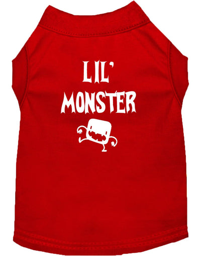 Halloween Pet Dog & Cat Shirt Screen Printed, "Lil Monster"