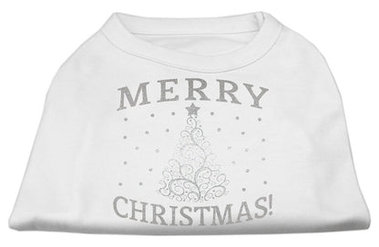 Christmas Screenprinted Dog Shirt, "Shimmer Christmas Tree"