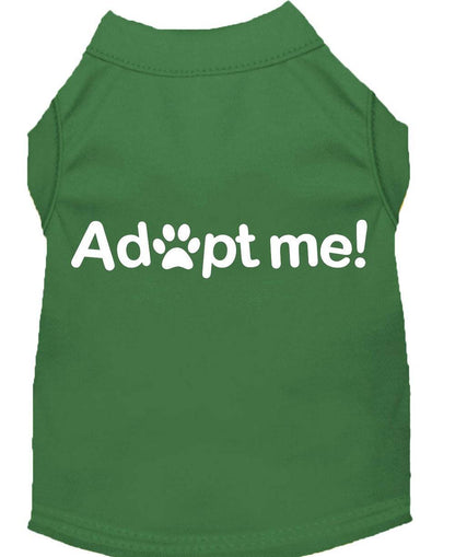 Pet Dog & Cat Shirt Screen Printed, "Adopt Me"