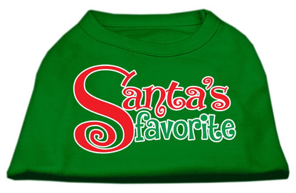 Christmas Pet Dog & Cat Shirt Screen Printed, "Santa's Favorite"