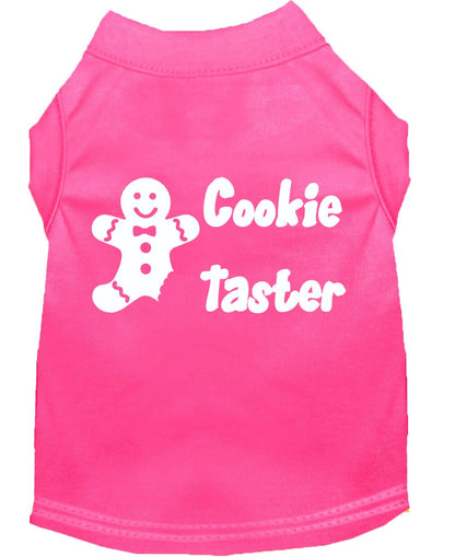 Christmas Pet Dog & Cat Shirt Screen Printed, "Cookie Taster"