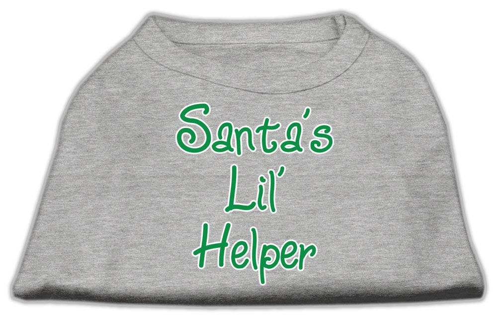 Christmas Screenprinted Dog Shirt, "Santa's Lil Helper"