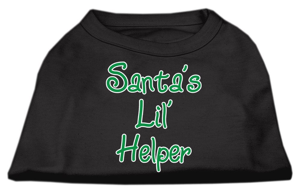 Christmas Screenprinted Dog Shirt, "Santa's Lil Helper"