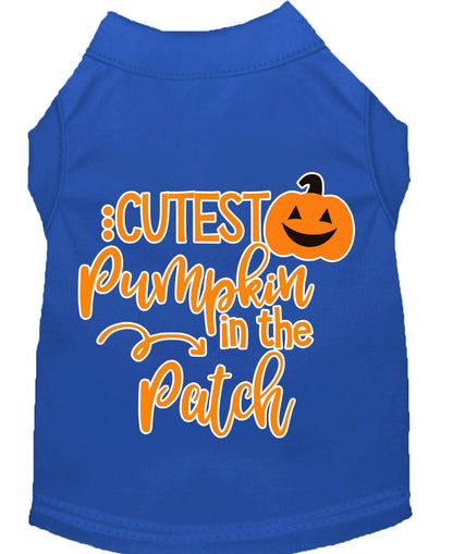 Halloween Pet Dog & Cat Shirt Screen Printed, "Cutest Pumpkin In The Patch"