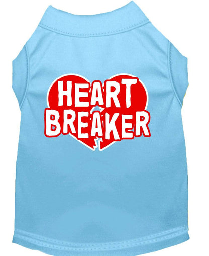 Pet Dog & Cat Shirt Screen Printed, "Heart Breaker"