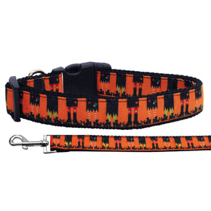 Halloween Pet Dog & Cat Nylon Collar or Leash, "Witches Brew"