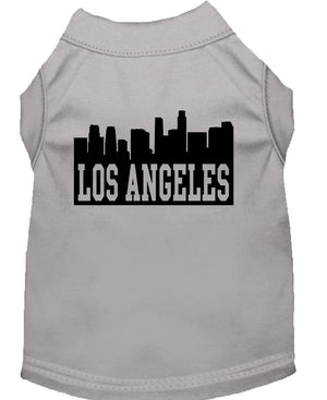 Pet Dog & Cat Shirt Screen Printed, "Los Angeles Skyline"