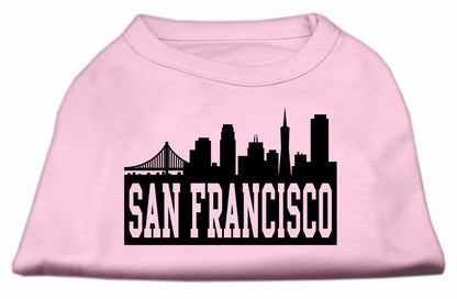 Pet Dog & Cat Shirt Screen Printed, "San Francisco Skyline"