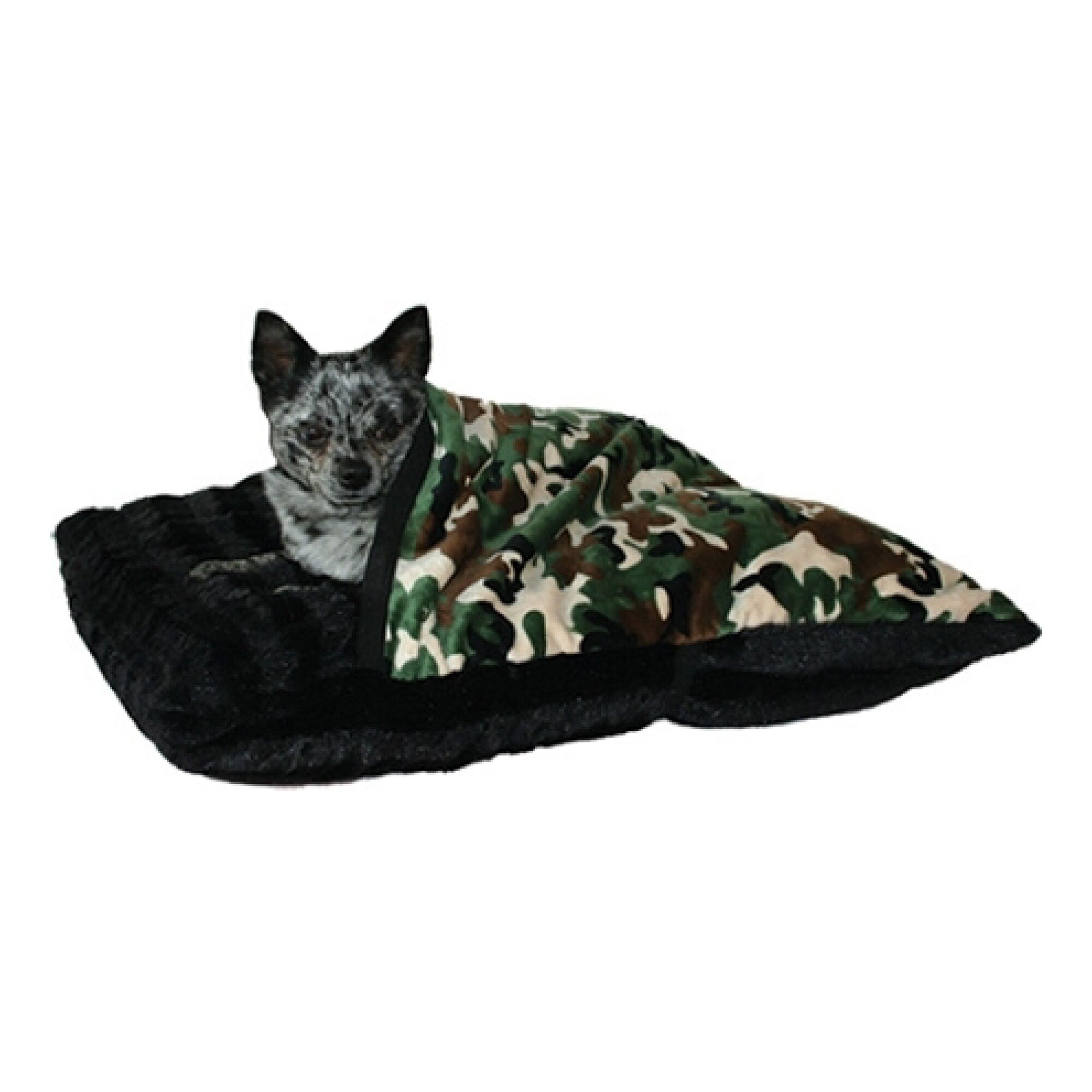 Dog, Puppy & Pet or Cat Sleepytime Pet Pockets for Pets that burrow, "Army Camo"
