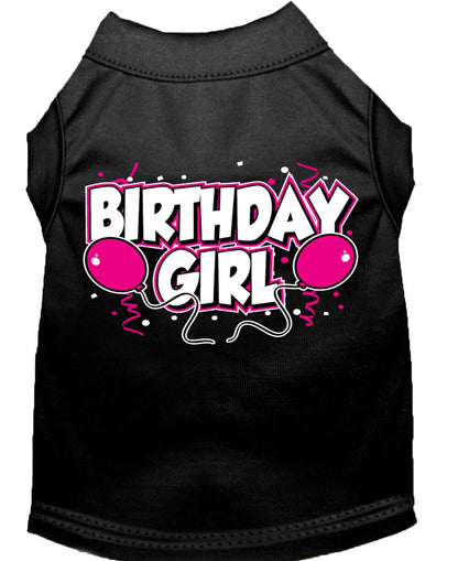 Pet Dog & Cat Shirt Screen Printed, "Birthday Girl"
