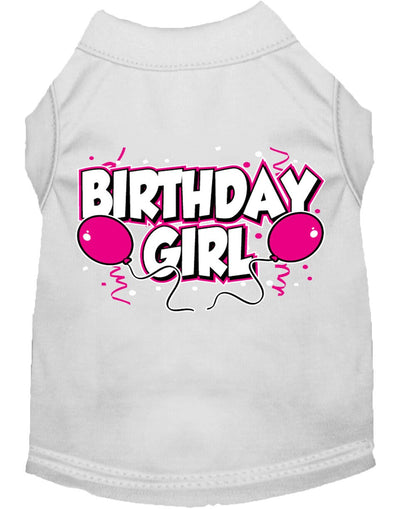 Pet Dog & Cat Shirt Screen Printed, "Birthday Girl"