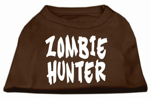 Pet Dog & Cat Shirt Screen Printed, "Zombie Hunter"