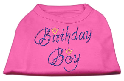 Pet Dog & Cat Shirt Rhinestone, "Birthday Boy"