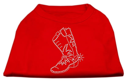 Pet Dog & Cat Shirt Rhinestone, "Boot"