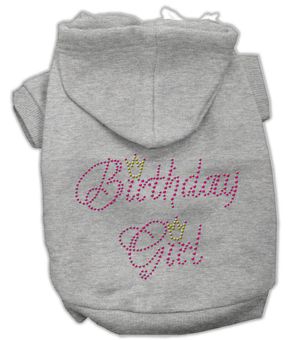 Pet, Dog & Cat Hoodie Rhinestone, "Birthday Girl"