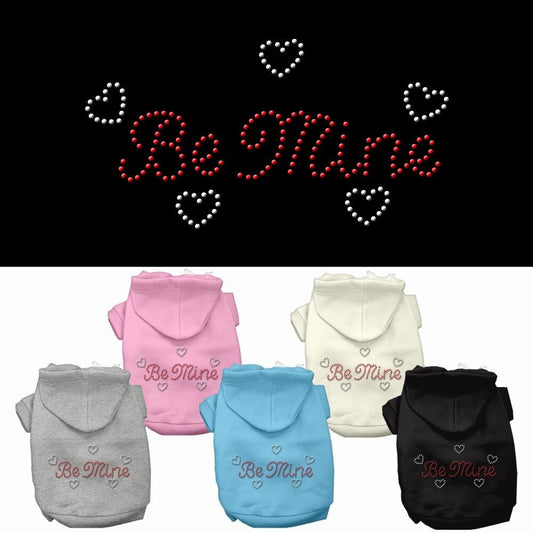 Pet, Dog & Cat Hoodie Rhinestone, "Be Mine"