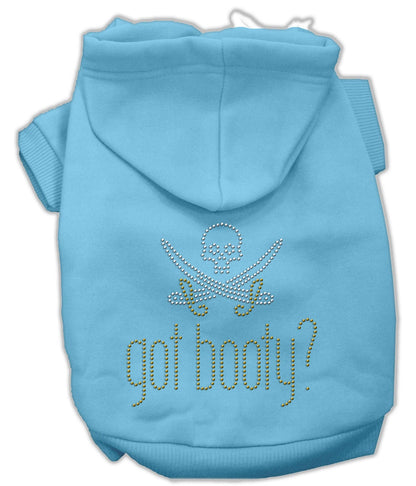 Pet, Dog & Cat Hoodie Rhinestone, "Got Booty?"