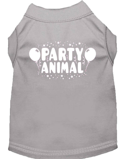 Pet Dog & Cat Shirt Screen Printed, "Party Animal"