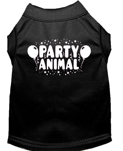 Pet Dog & Cat Shirt Screen Printed, "Party Animal"