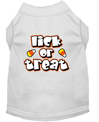 Halloween Pet Dog & Cat Shirt Screen Printed, "Lick or Treat"