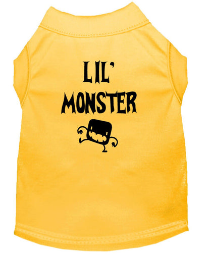 Halloween Pet Dog & Cat Shirt Screen Printed, "Lil Monster"