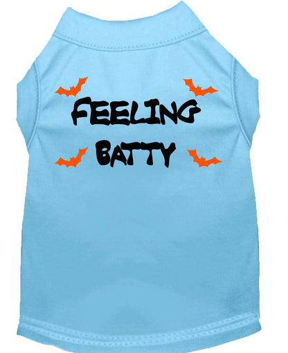 Halloween Pet Dog & Cat Shirt Screen Printed, "Feeling Batty"