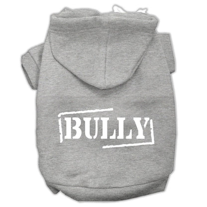 Pet, Dog & Cat Hoodie Screen Printed, "Bully"