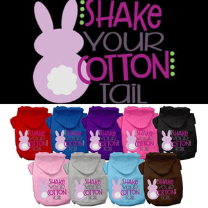 Pet, Dog & Cat Hoodie Screen Printed, "Shake Your Cotton Tail"