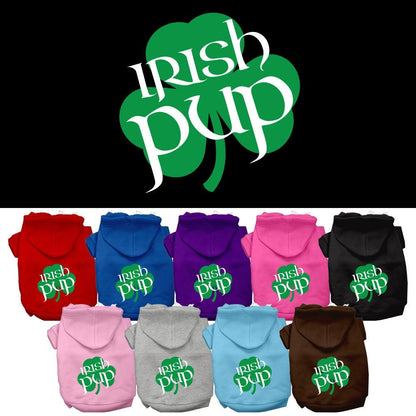 Pet Dog & Cat Hoodie Screen Printed, "Irish Pup"