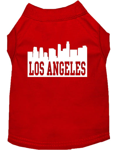 Pet Dog & Cat Shirt Screen Printed, "Los Angeles Skyline"