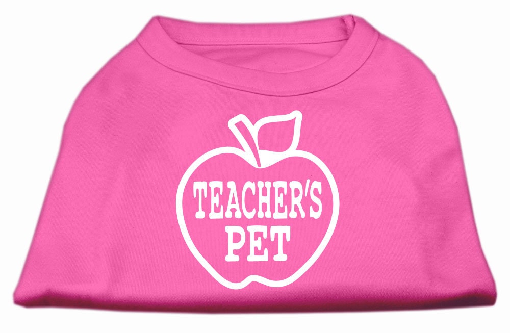 Pet Dog & Cat Shirt Screen Printed, "Teacher's Pet"