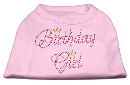 Pet Dog & Cat Shirt Rhinestone, "Birthday Girl"