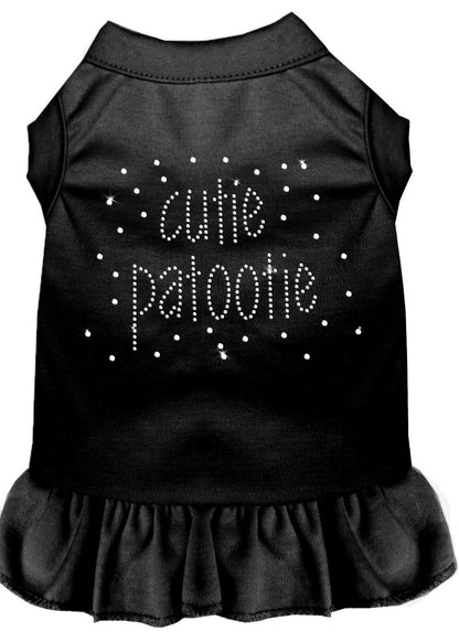 Pet Dog & Cat Dress Rhinestone, "Cutie Patootie"