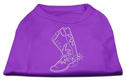 Pet Dog & Cat Shirt Rhinestone, "Boot"