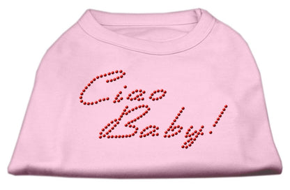 Pet Dog & Cat Shirt Rhinestone, "Ciao Baby"