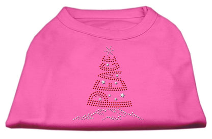 Christmas Pet Dog & Cat Shirt Rhinestone, "Peace Tree"