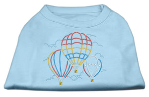 Pet Dog & Cat Shirt Rhinestone, "Hot Air Balloon"